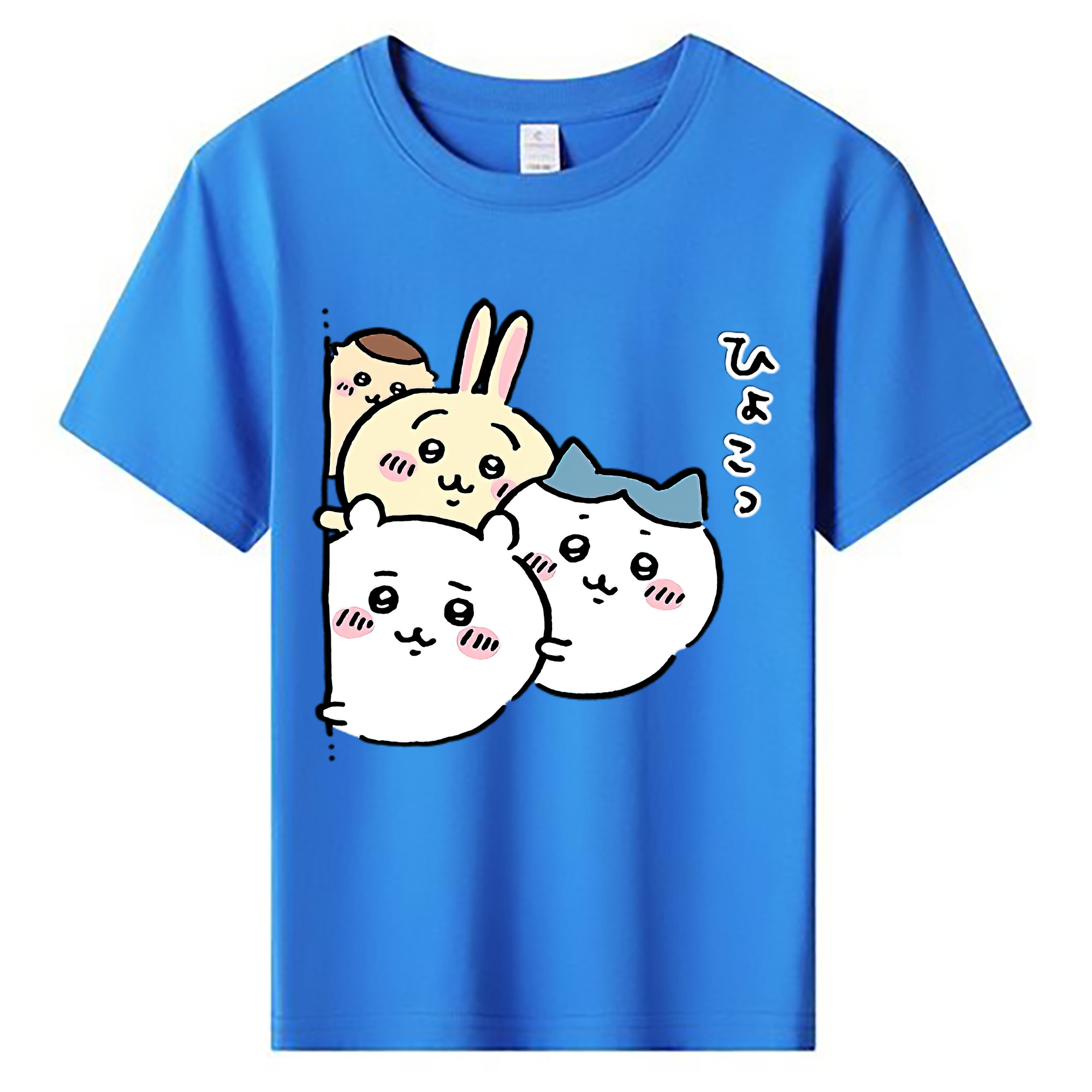 （画像用） ちいかわ ちいかわ Chii-kawa chiikawa 綿100％キッズTシャツ（フロントプリント）